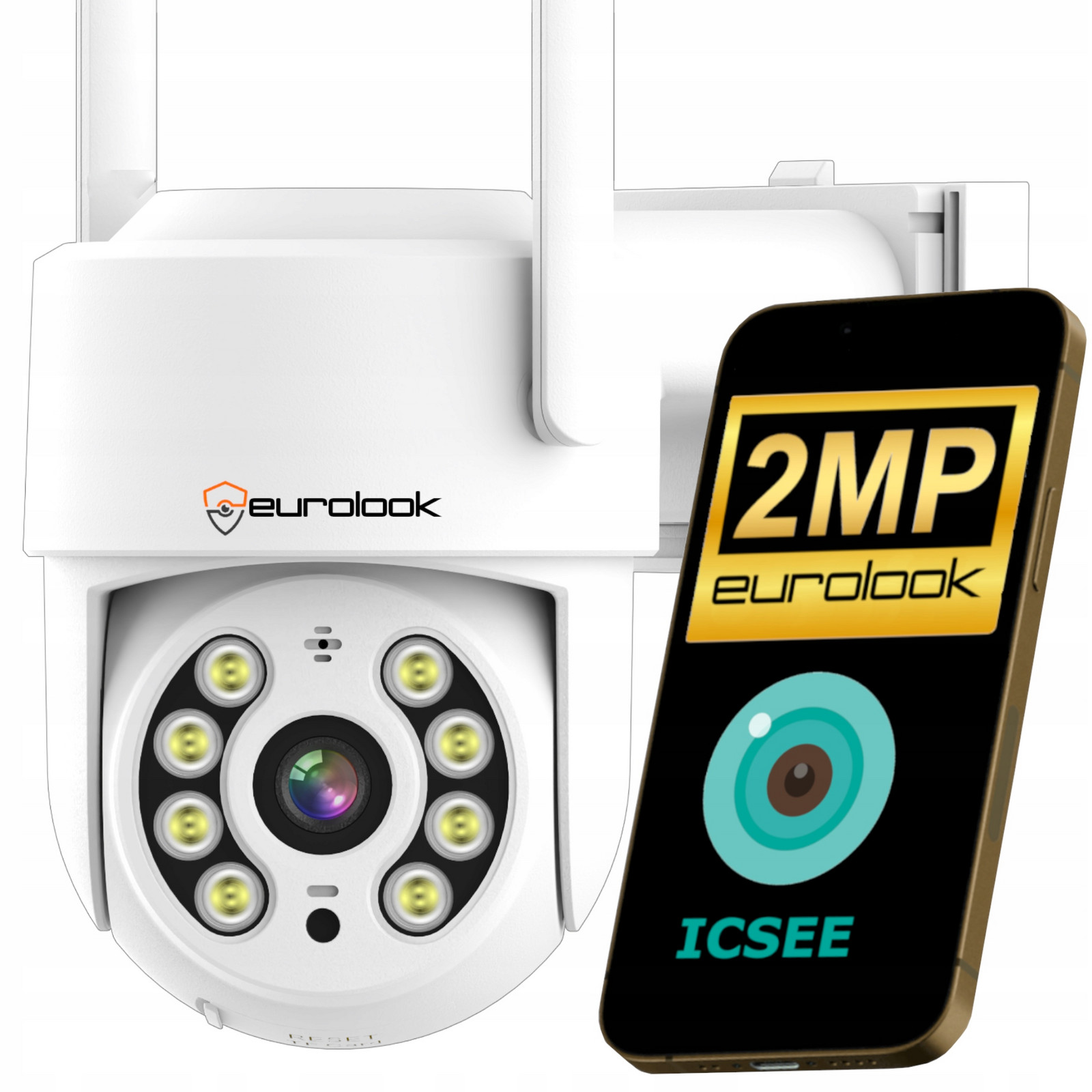 Bezdrátová WiFi kamera pro domácí monitorování 2MP FullHD Sd pohybový senzor