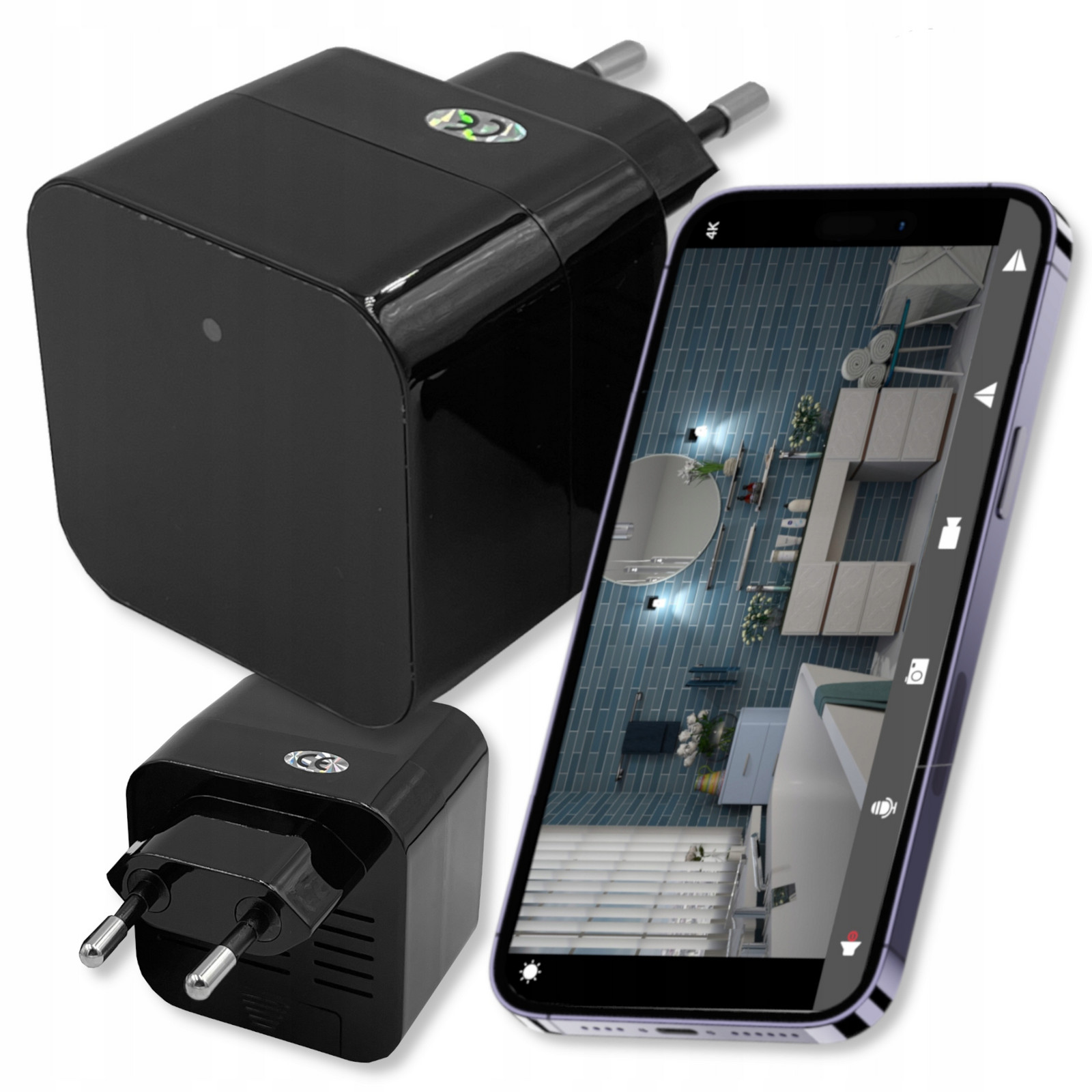 MIni Wifi kamera Špionážní skrytá v nabíječce