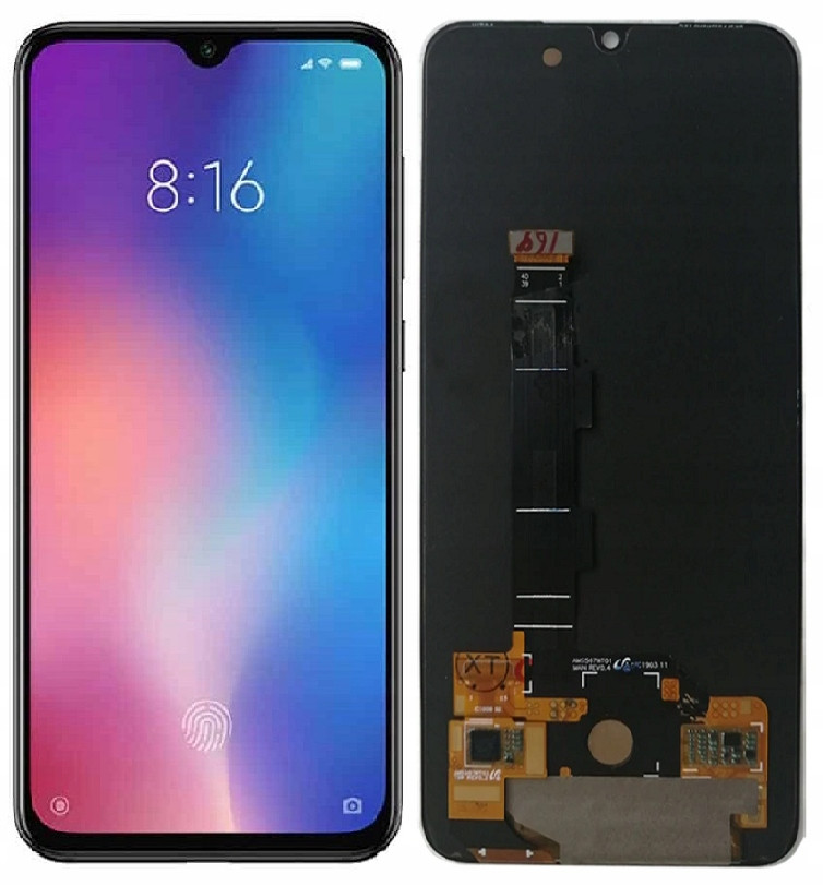 Displej Oled panel pro Xiaomi Mi 9 Mi9 Mi9 černý
