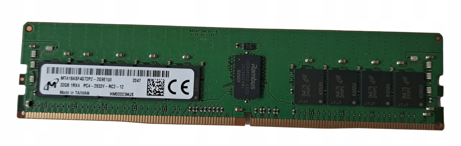 Ram 32GB Micron DDR4 Ecc MTA18ASF4G72PZ-29GE1 2933MHz