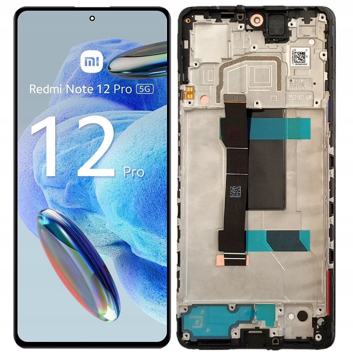 Originální LCD Displej Pro Xiaomi Redmi Note 12 Pro 5G Rámeček