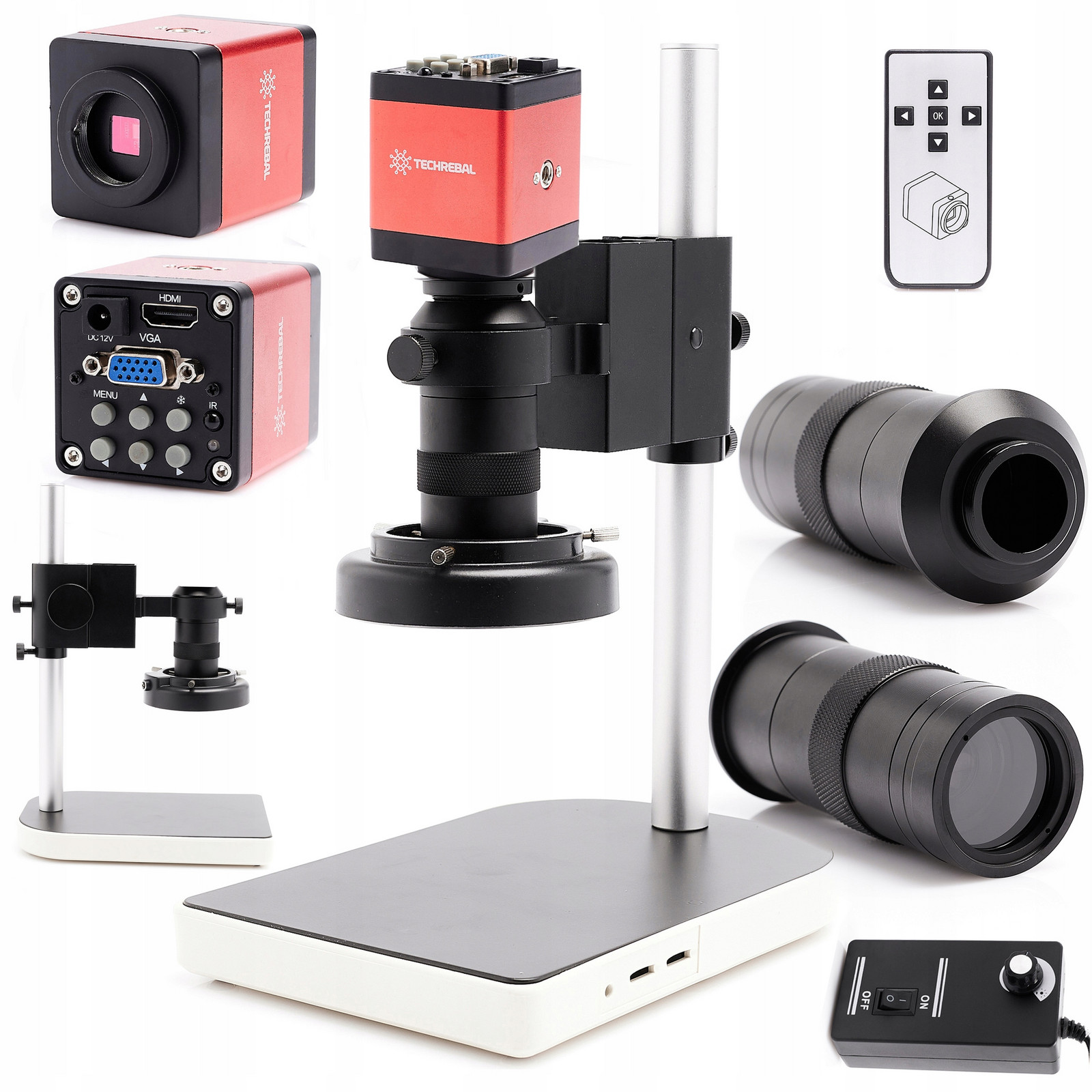 Digitální Mikroskop K10M Pro Elektroniku Optika Kamera Osvětlení 56x Led