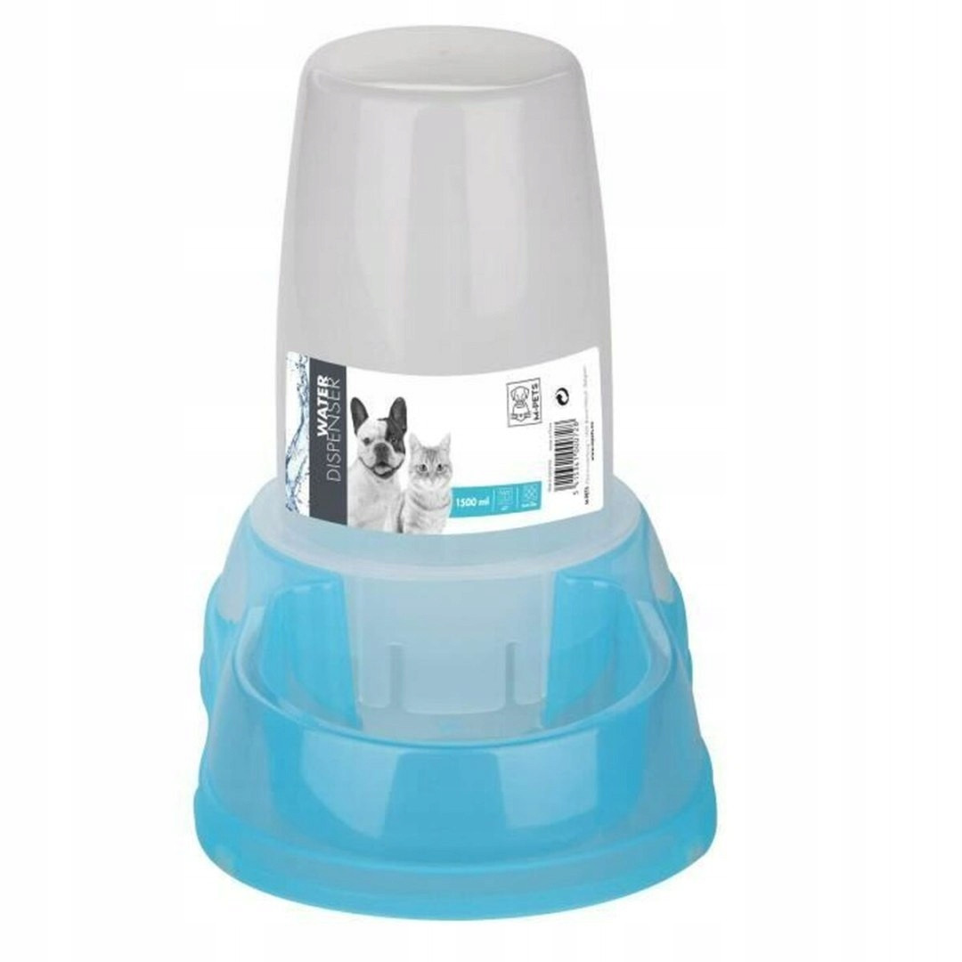 Dispenser na vodu Mpets Modrý Plastový 1,5 L