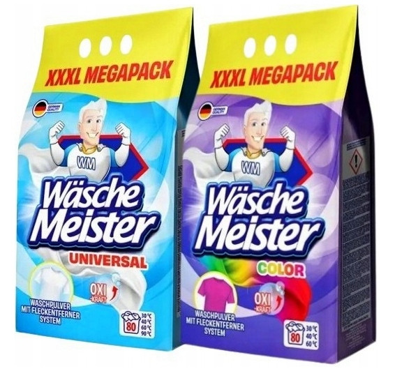WascheMeister Wäsche Sada Pracích Prášků 2x6 kG Color Universal De