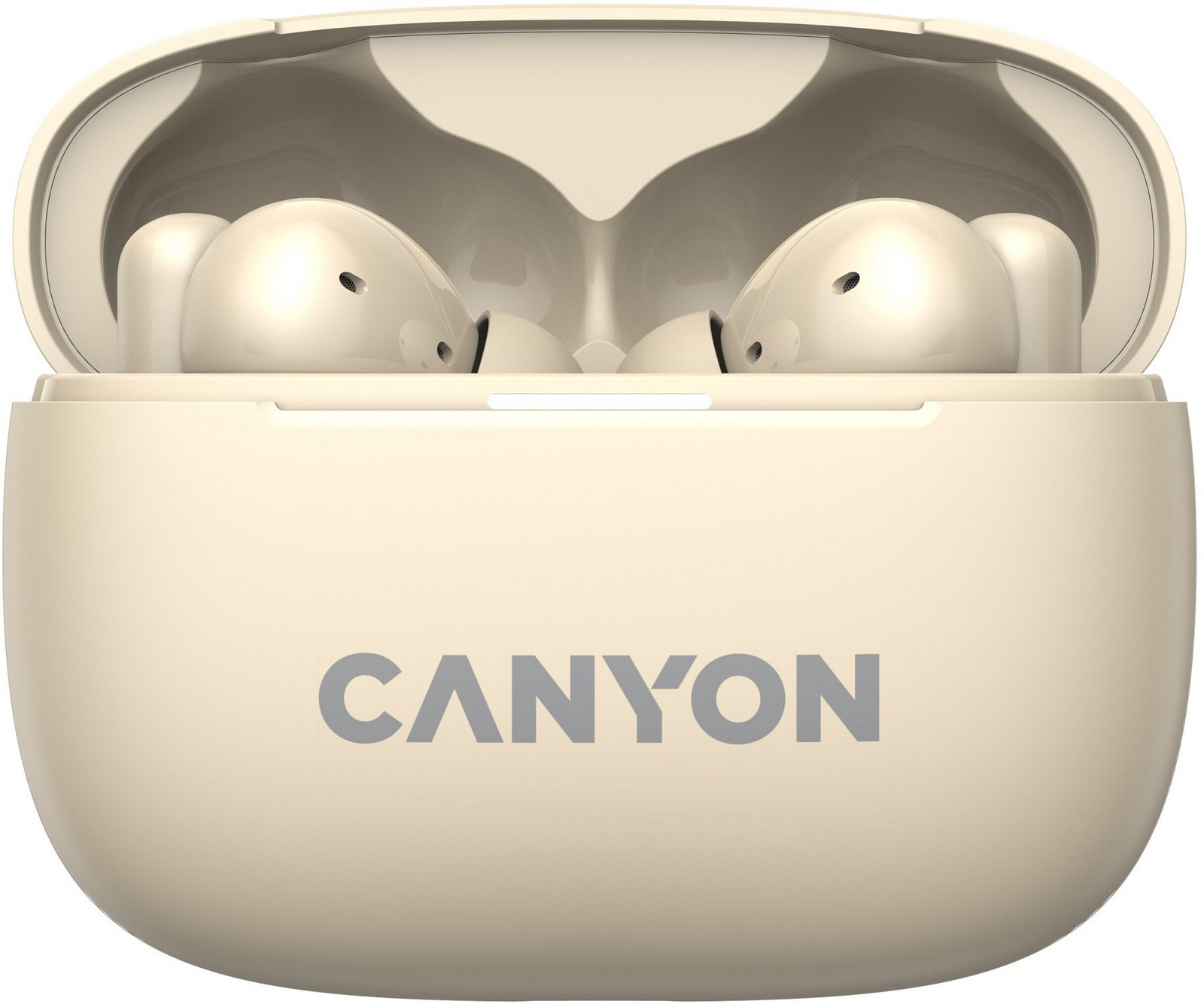Canyon OnGo 10 ANC, TWS-10 ANC+ENC sluchátka s mikrofonem, béžová