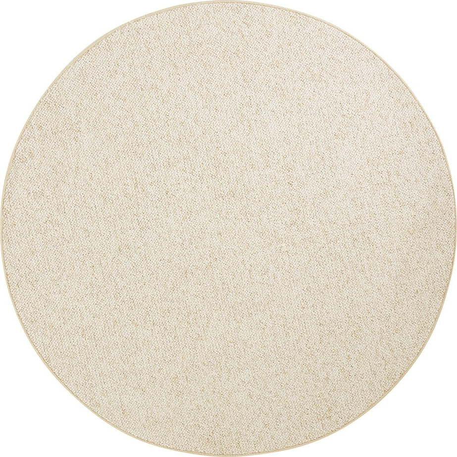 Krémový kulatý koberec ø 200 cm Wolly – BT Carpet