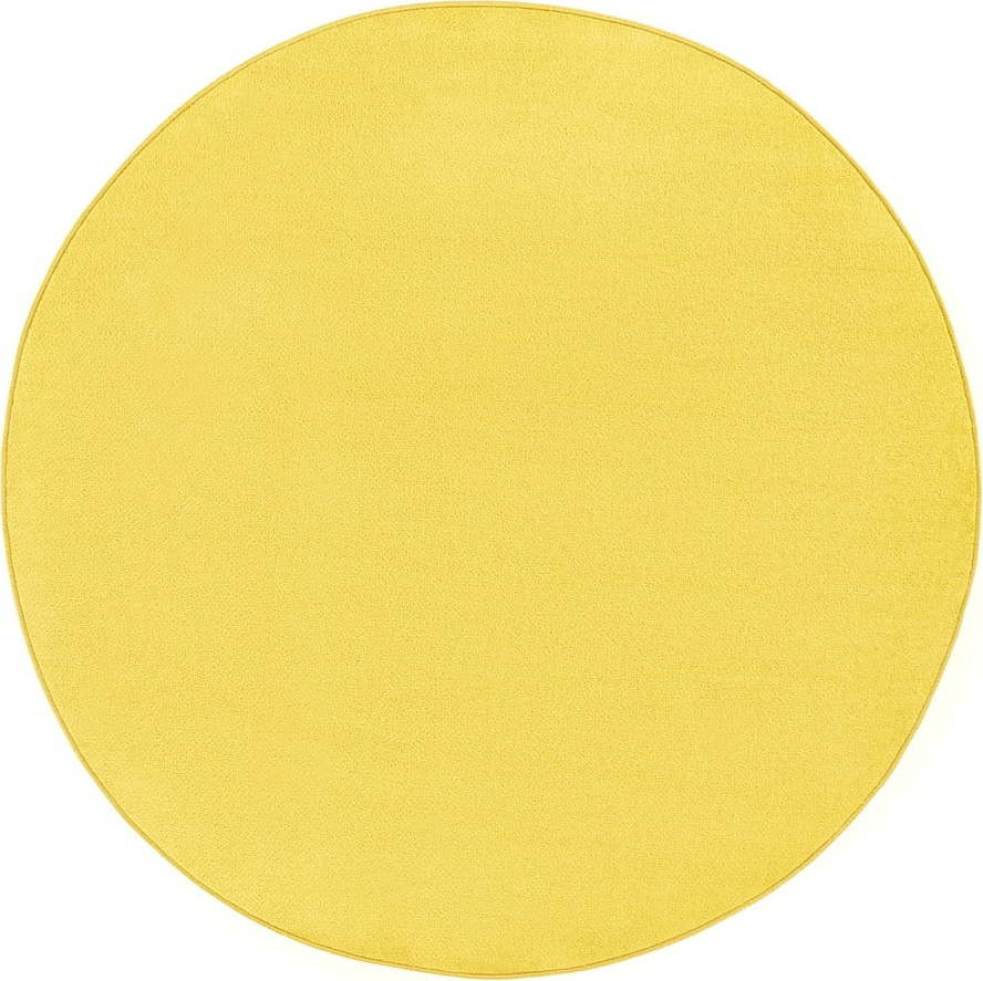 Žlutý kulatý koberec ø 200 cm Fancy – Hanse Home