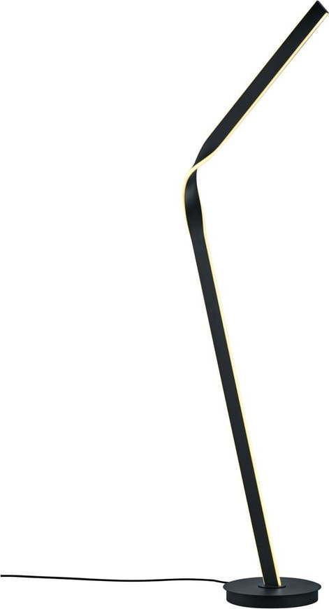 Černá LED stojací lampa s kovovým stínidlem (výška 181 cm) Cicenza – CINQUE