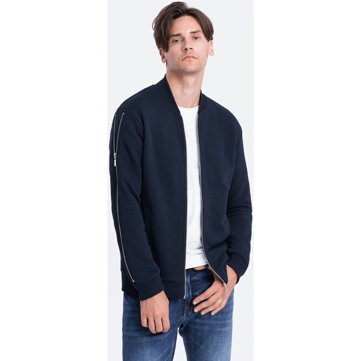 Ombre  Pánský bomber Miyelani navy  Tmavě modrá