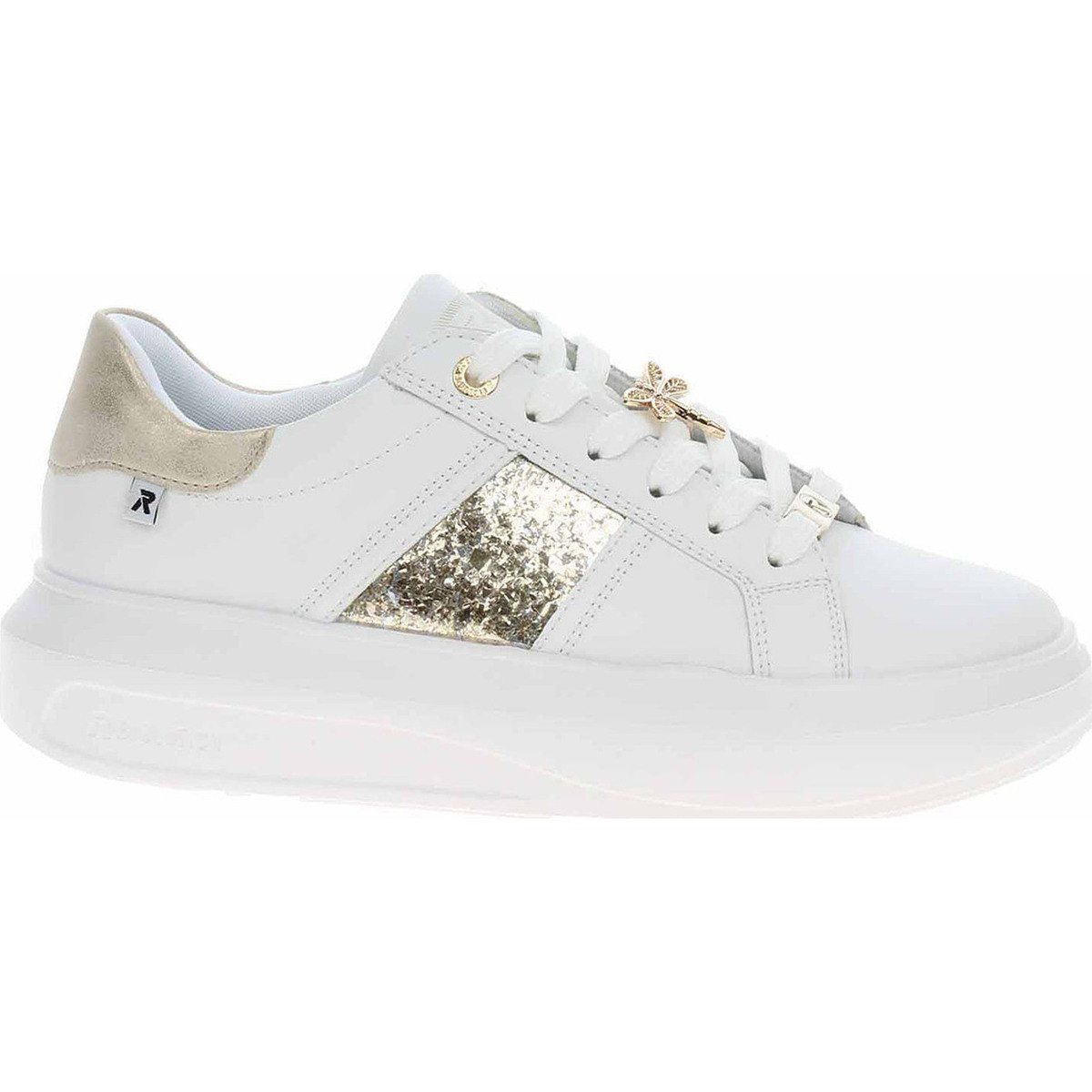 Rieker  Dámská obuv  W1205-82 weiss kombi  Bílá