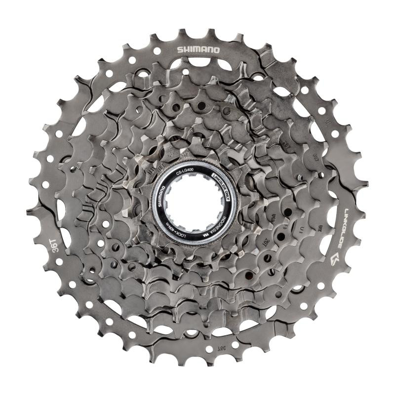 Shimano 9-kazeta CS-LG400 11-36 zubů Cues, v krabičce
