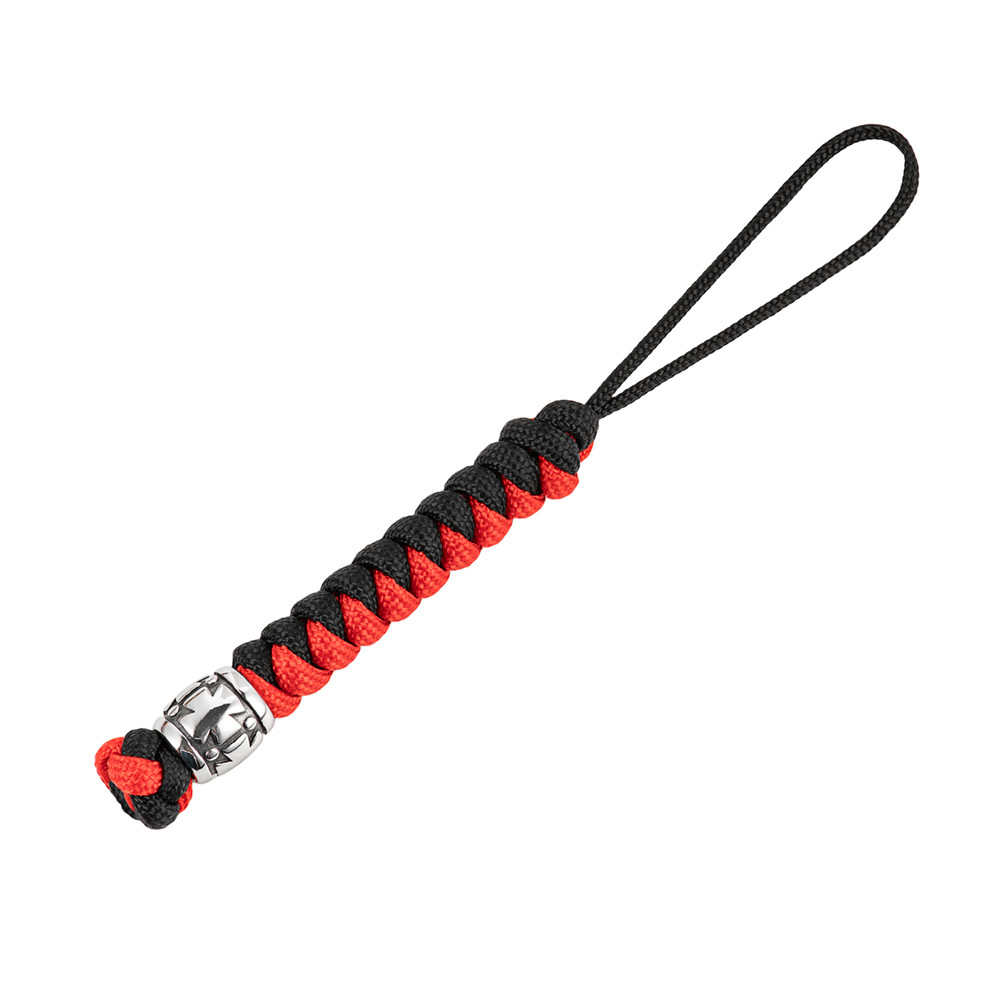 Šňůrka na nůž M-Tac Lanyard Viper Cossack Cross V2 Steel - černá-červená