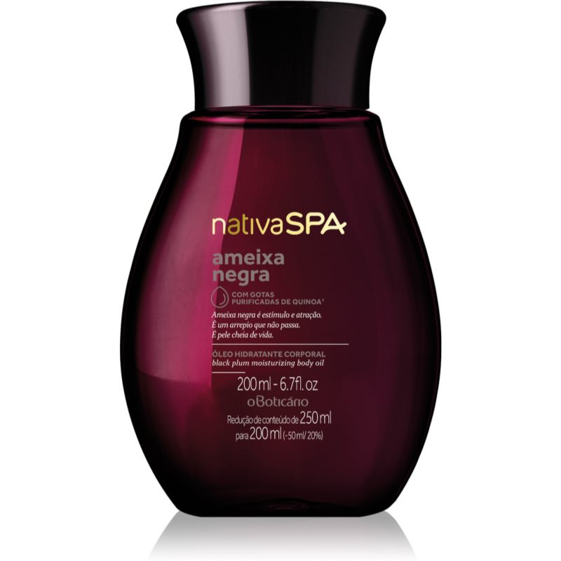 oBoticário Nativa SPA Black Plum hydratační tělový olej 200 ml