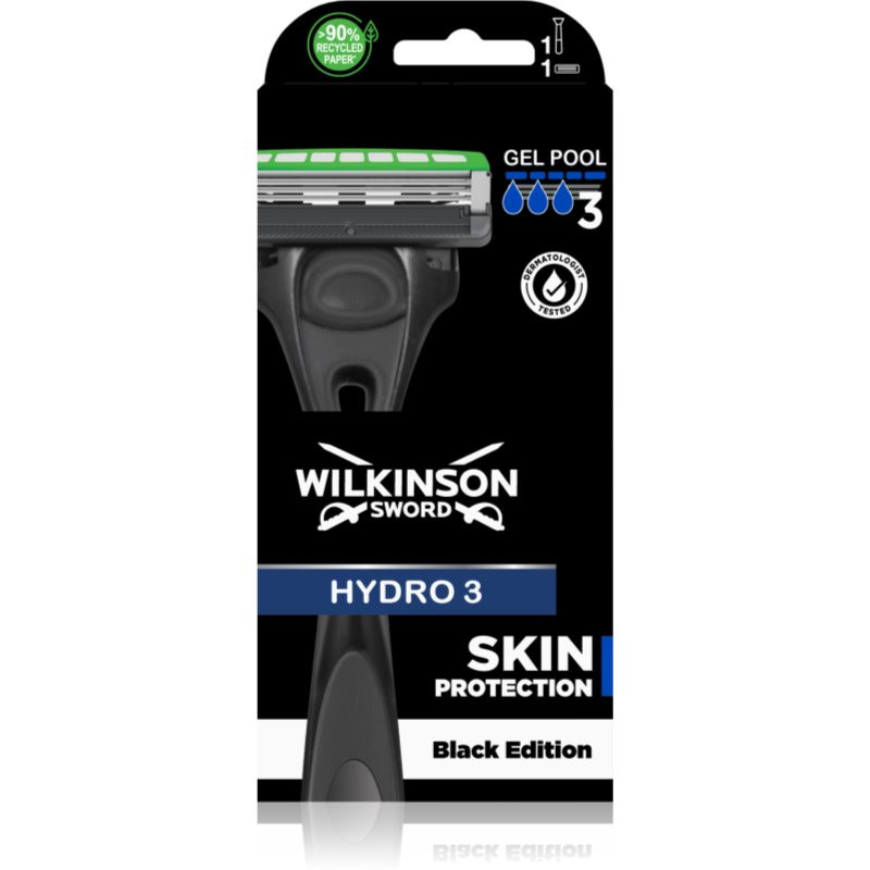 Wilkinson Sword Hydro3 Skin Protection Black Edition holicí strojek 1 ks