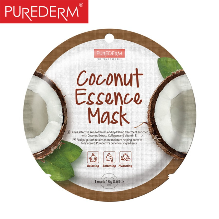 Purederm Coconut Essence Mask-C Maska Na Obličej 1 kus