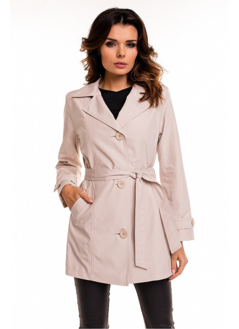 Dámský kabát / plášť model 63547 / 63550 - Cabba - 52 - béžová