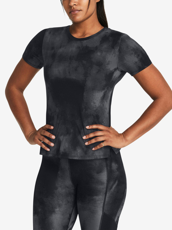 Under Armour UA Launch Elite Printed SS Triko Černá
