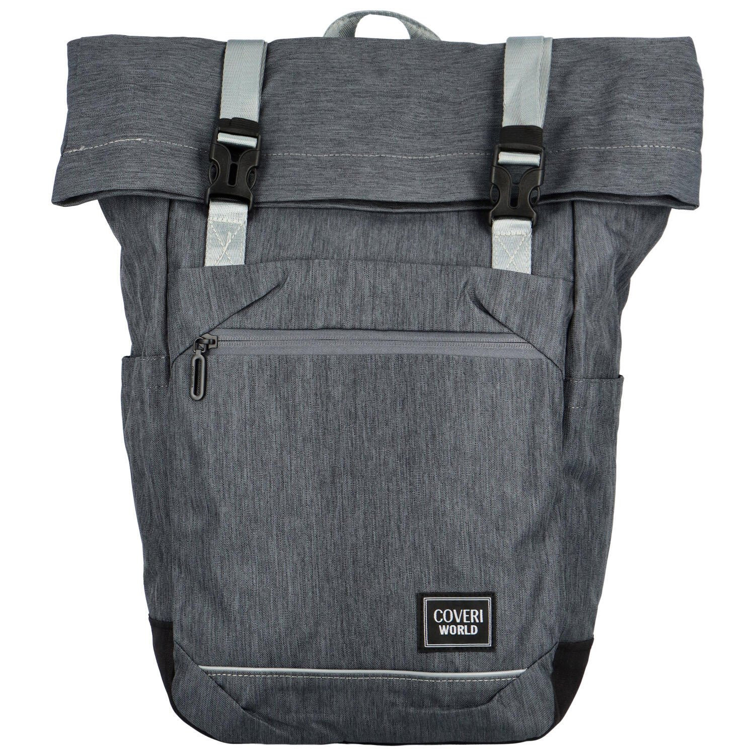 Moderní studentský batoh Wallas, šedá