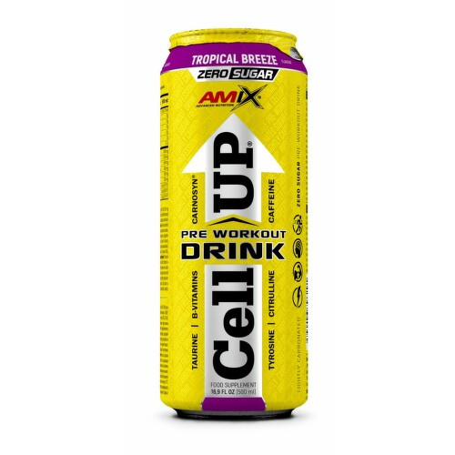 Amix CellUP PreWorkout Drink 500 ml tropical breeze