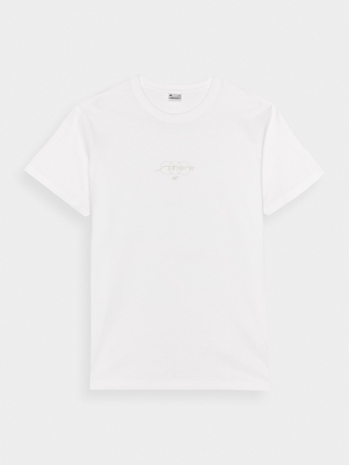 Pánské tričko regular s potiskem - bílé