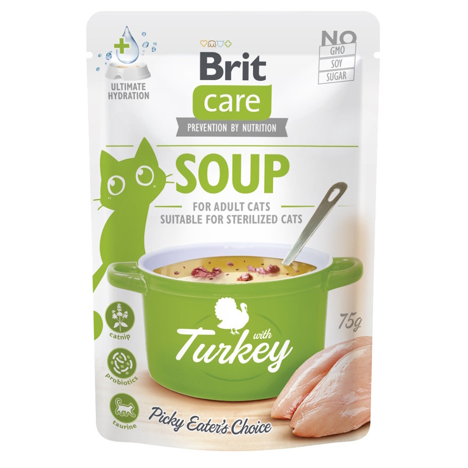 BRIT Care Cat Soup with Turkey vývar pro kočky 75 g
