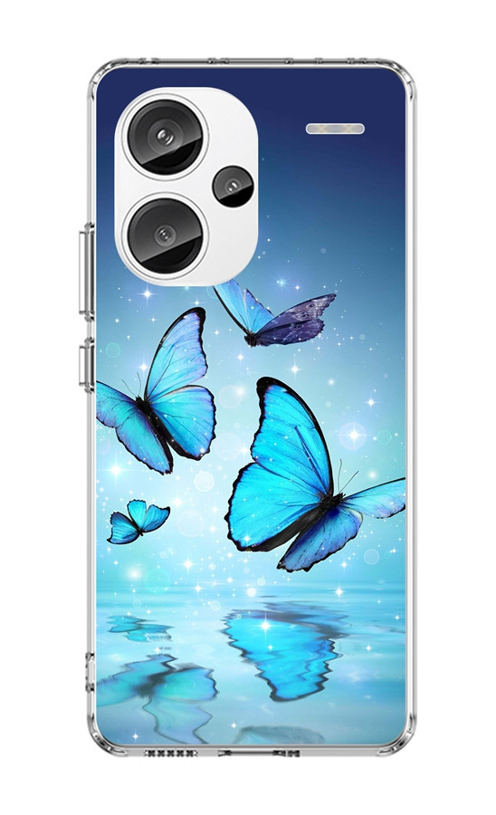 Kryt TopQ Image Xiaomi Redmi Note 13 Pro+ 5G Image pevný Modří motýlci 122578