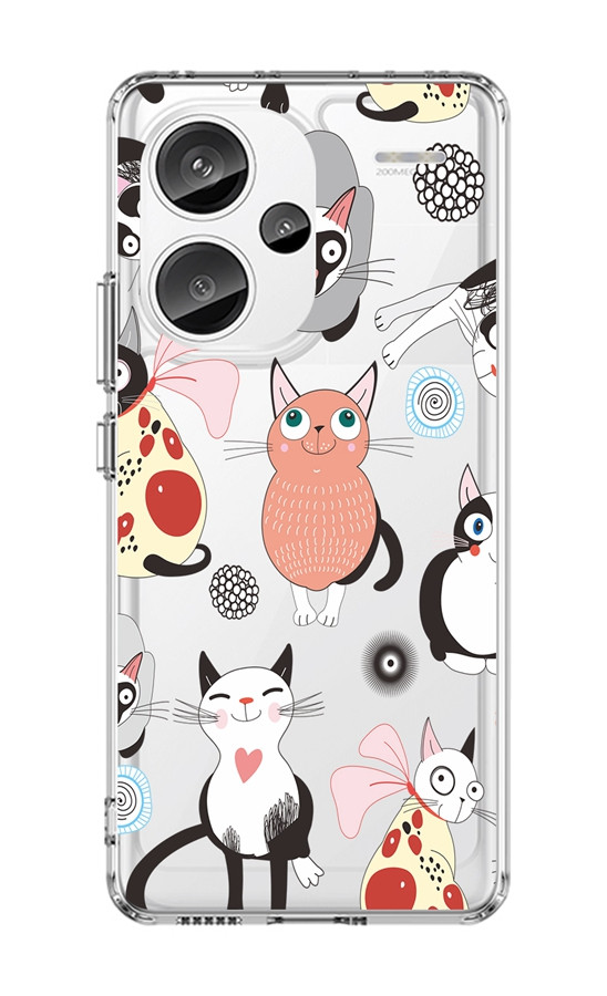 Kryt TopQ Image Xiaomi Redmi Note 13 Pro+ 5G Image pevný Cats 2 122570