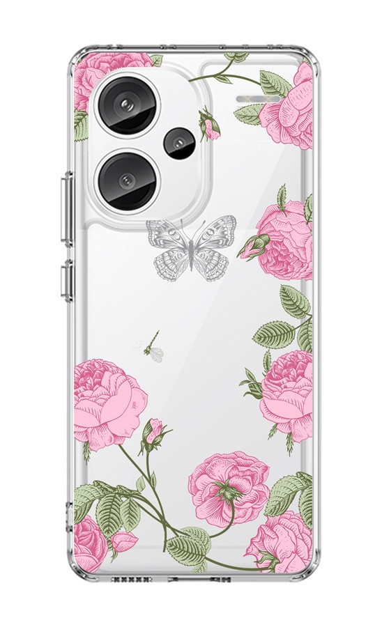 Kryt TopQ Image Xiaomi Redmi Note 13 Pro+ 5G Image pevný Pivoňky 122568