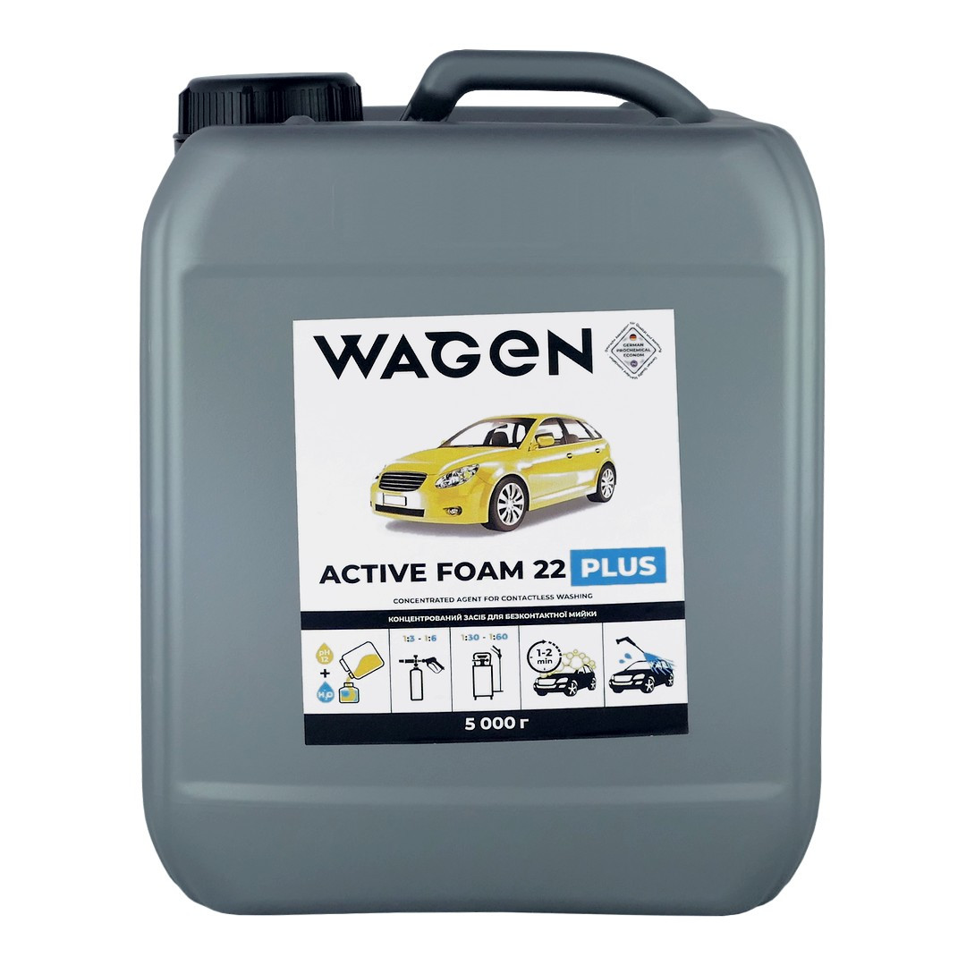 Wagen (DE+UK) WAGEN ACTIVE FOAM 22 PLUS Koncentrovaný přípravek pro bezkontaktní mytí aut - kanystr 5kg