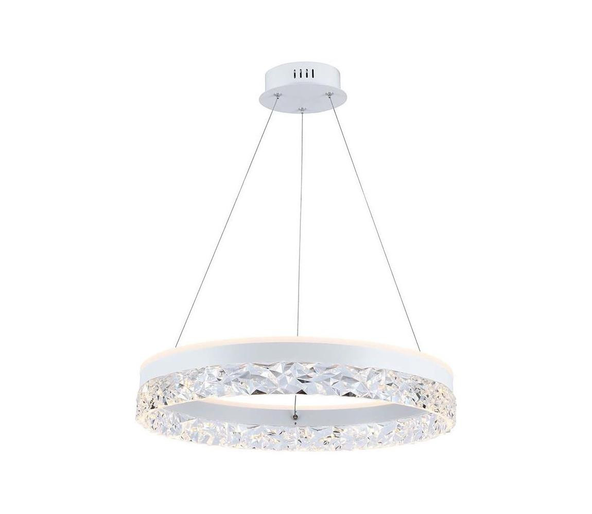 LED Lustr na lanku LED/25W/230V 3000K pr. 50 cm bílá