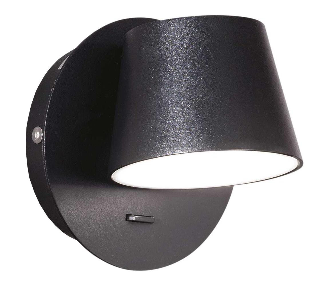 Ideal Lux Ideal Lux - LED Nástěnné svítidlo GIM LED/6W/230V černá