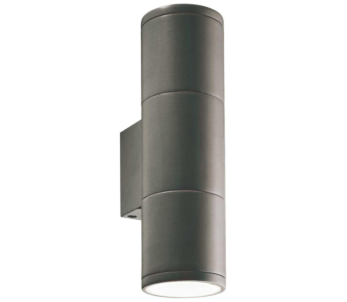 Ideal Lux Ideal Lux - Venkovní nástěnné svítidlo GUN 2xGU10/35W/230V IP44 antracit