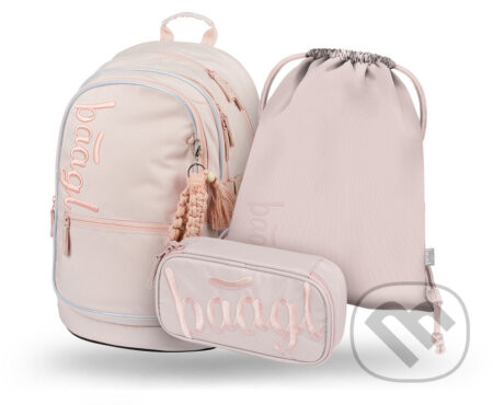 Školská sada Baagl Core Creamy (set 3) - Baagl