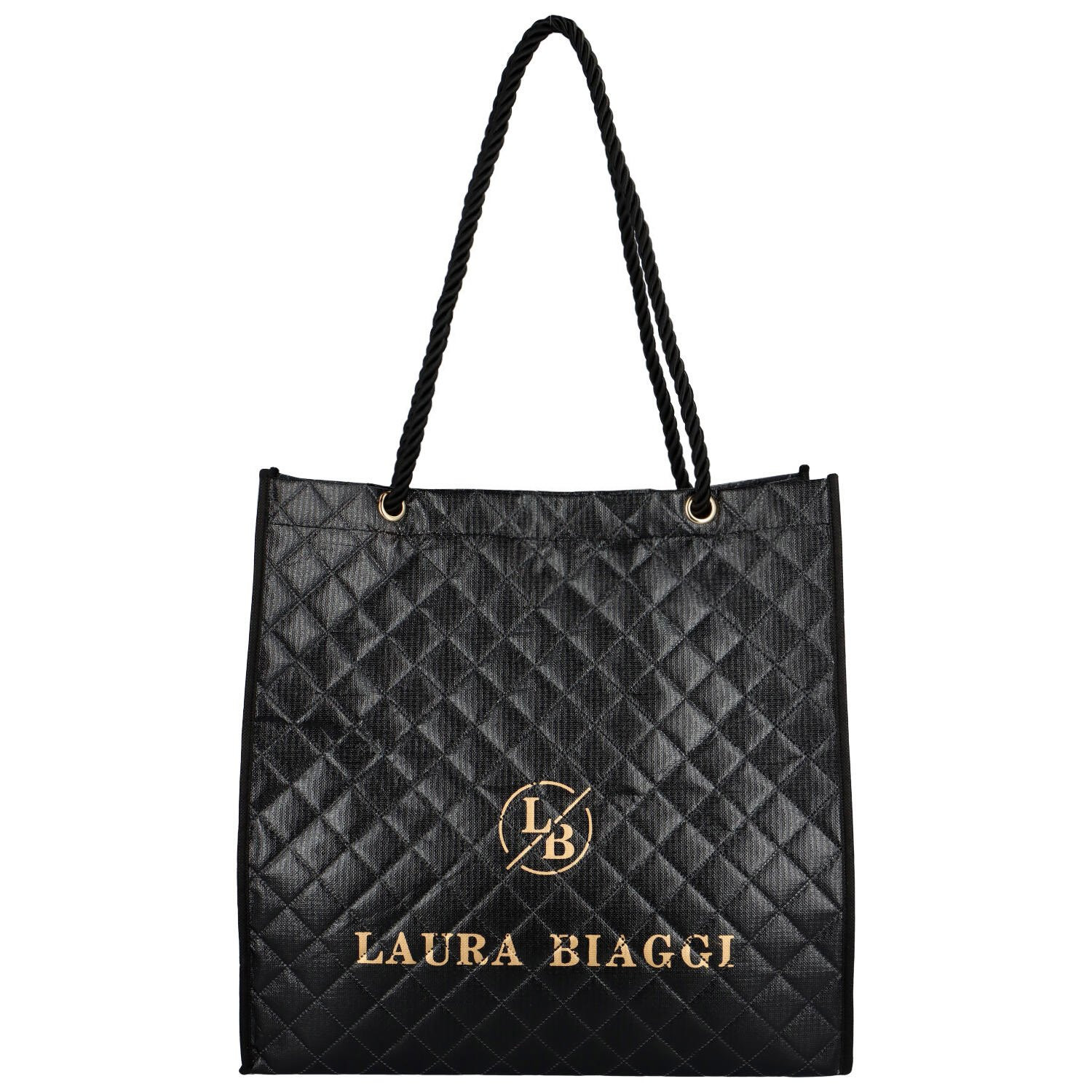 Nákupní taška černá - Laura Biaggi Bondes černá