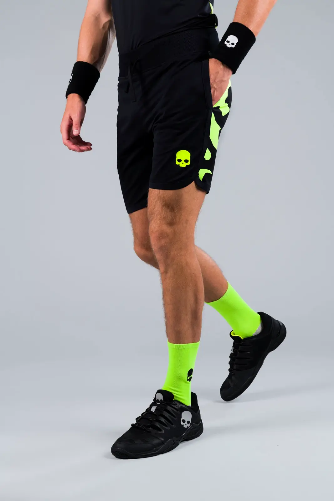 Pánské šortky Hydrogen  Camo Tech Shorts Fluo Yellow Camouflage XXL