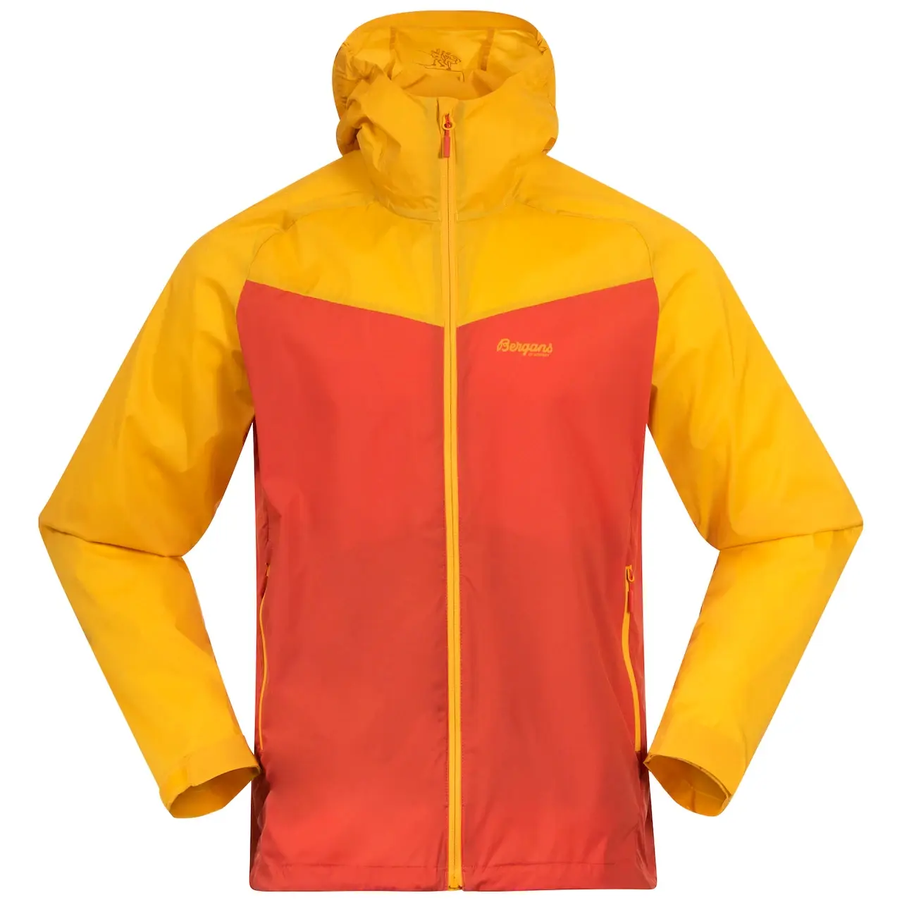 Pánská bunda Bergans  Microlight Jacket Brick/Light Golden Yellow