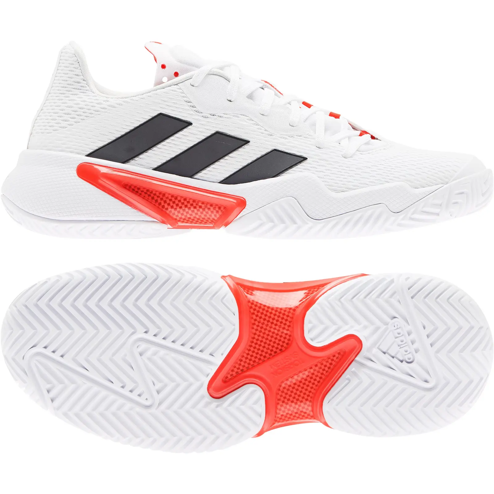 Dámská tenisová obuv adidas  Barricade W White/Black/Red  EUR 40 2/3