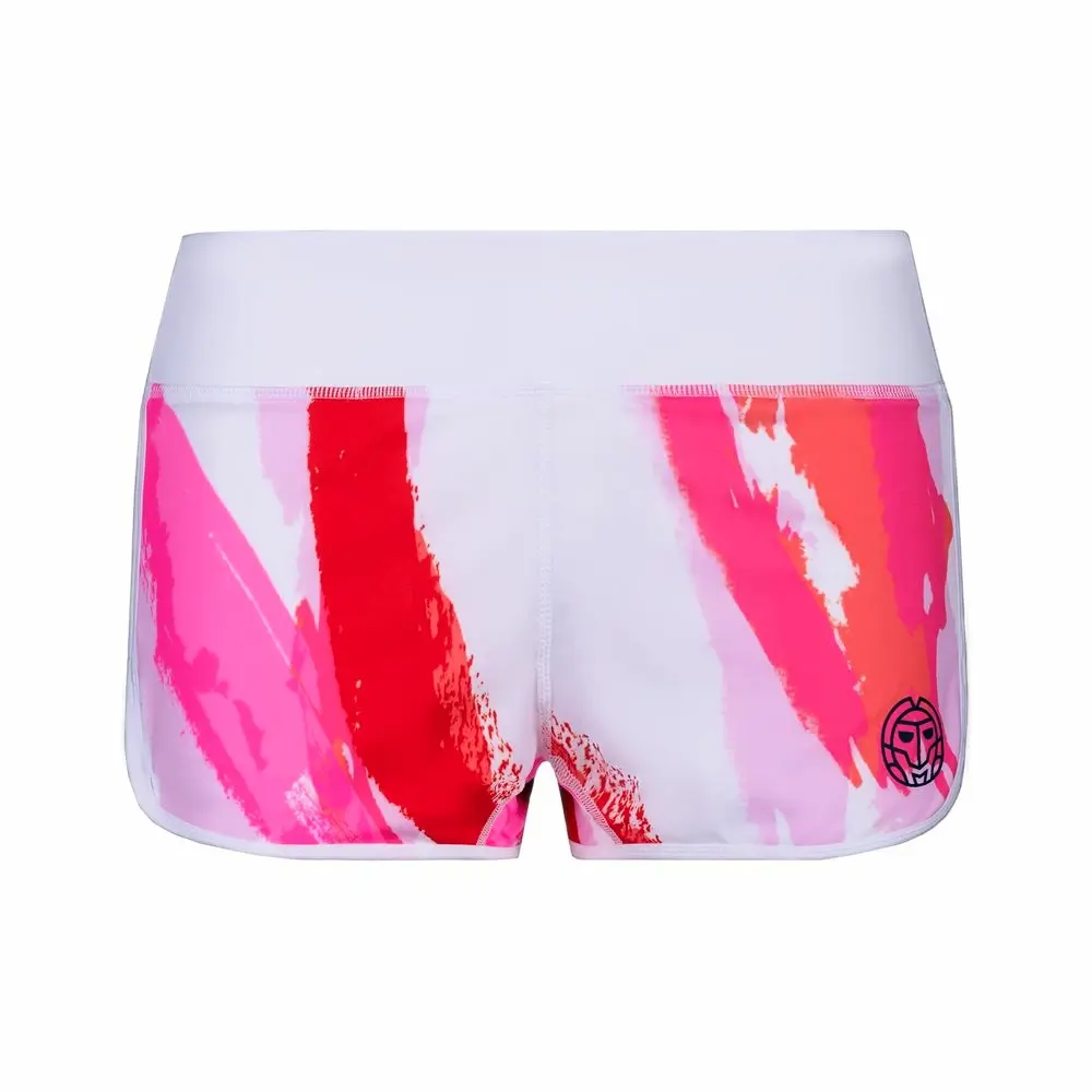 Dámské šortky BIDI BADU  Hulda Tech 2 In 1 Shorts White/Red L