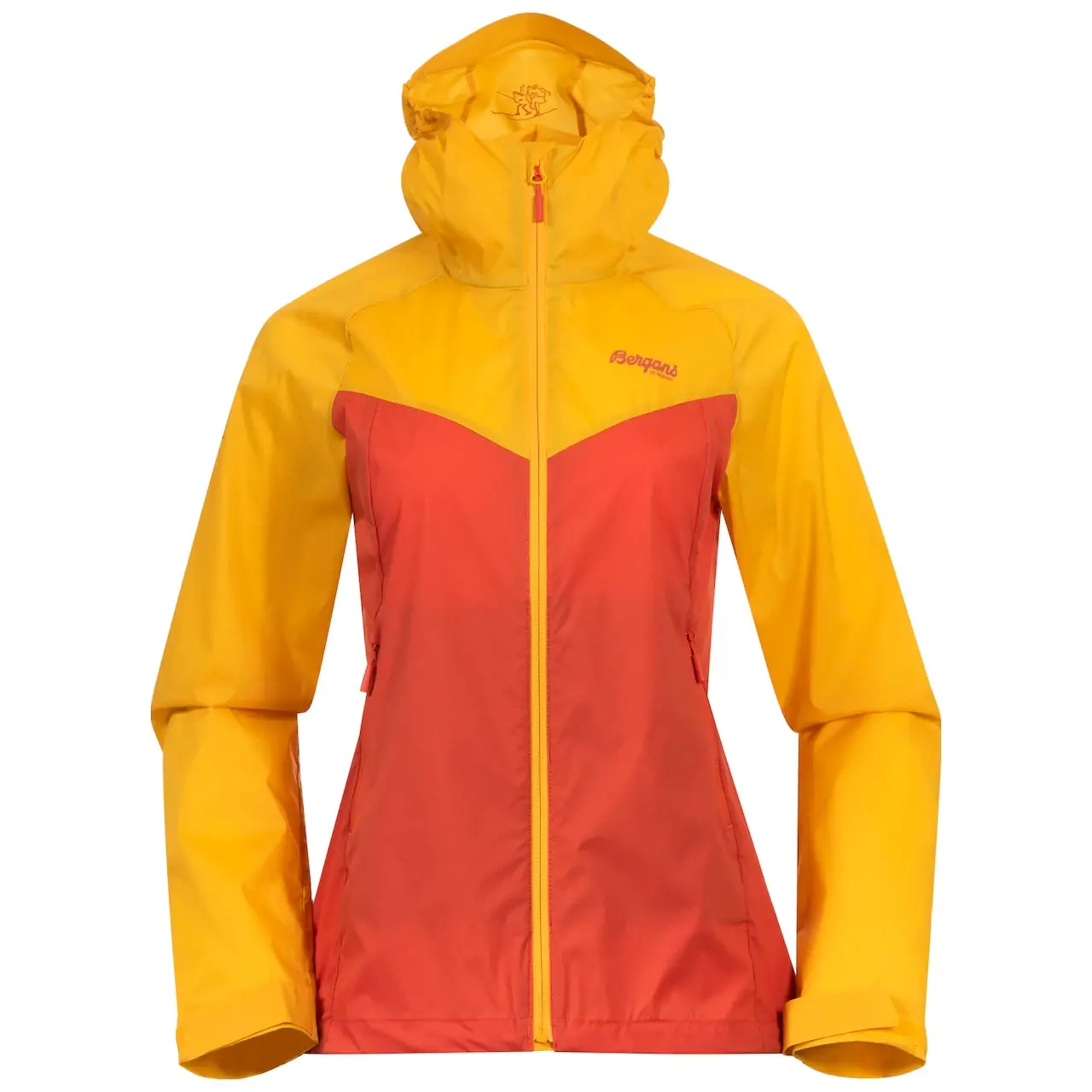 Dámská bunda Bergans  Microlight W Jacket Brick/Light Golden Yellow