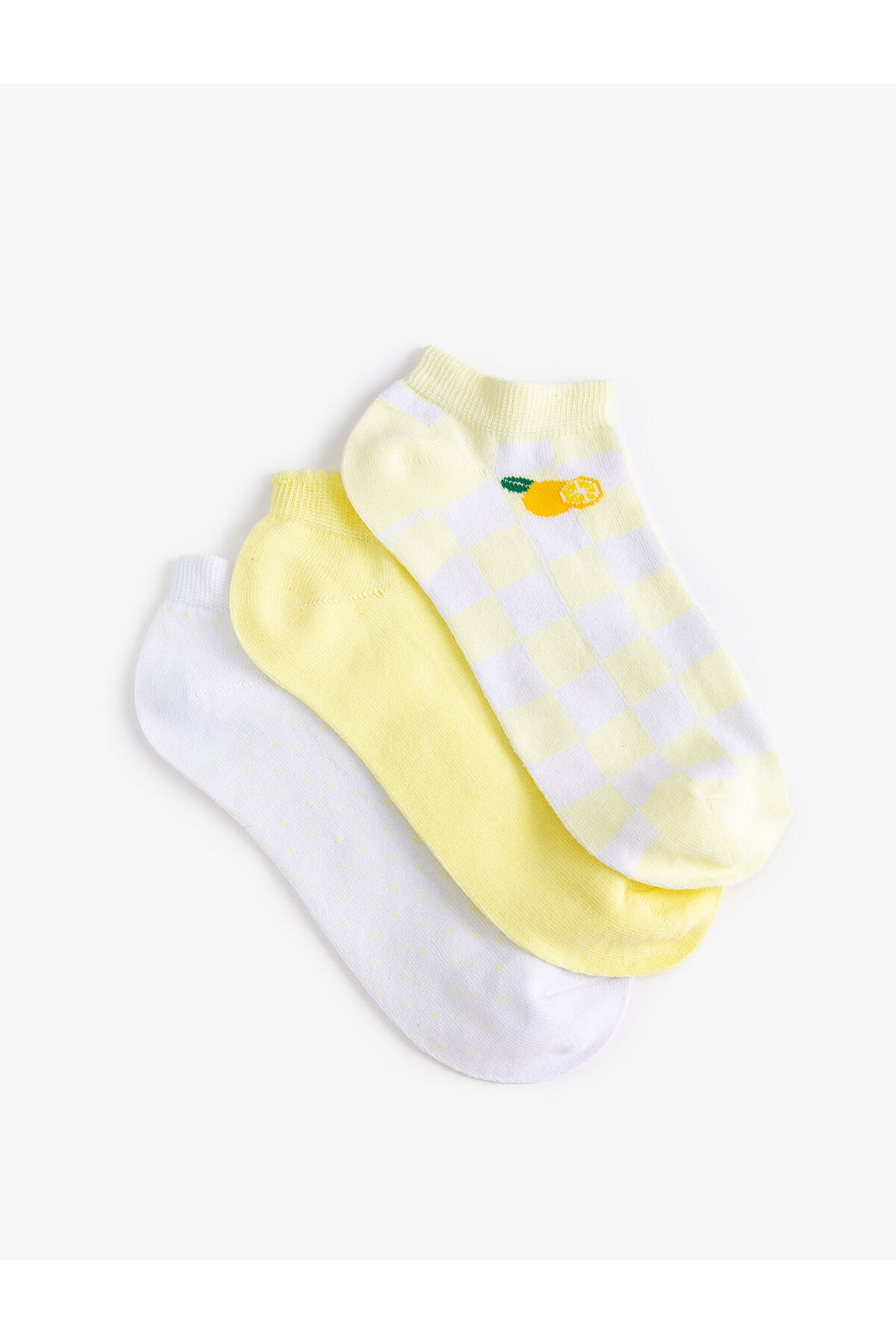 Koton 3-Piece Booties Socks Set Fruit Patterned Multi Color