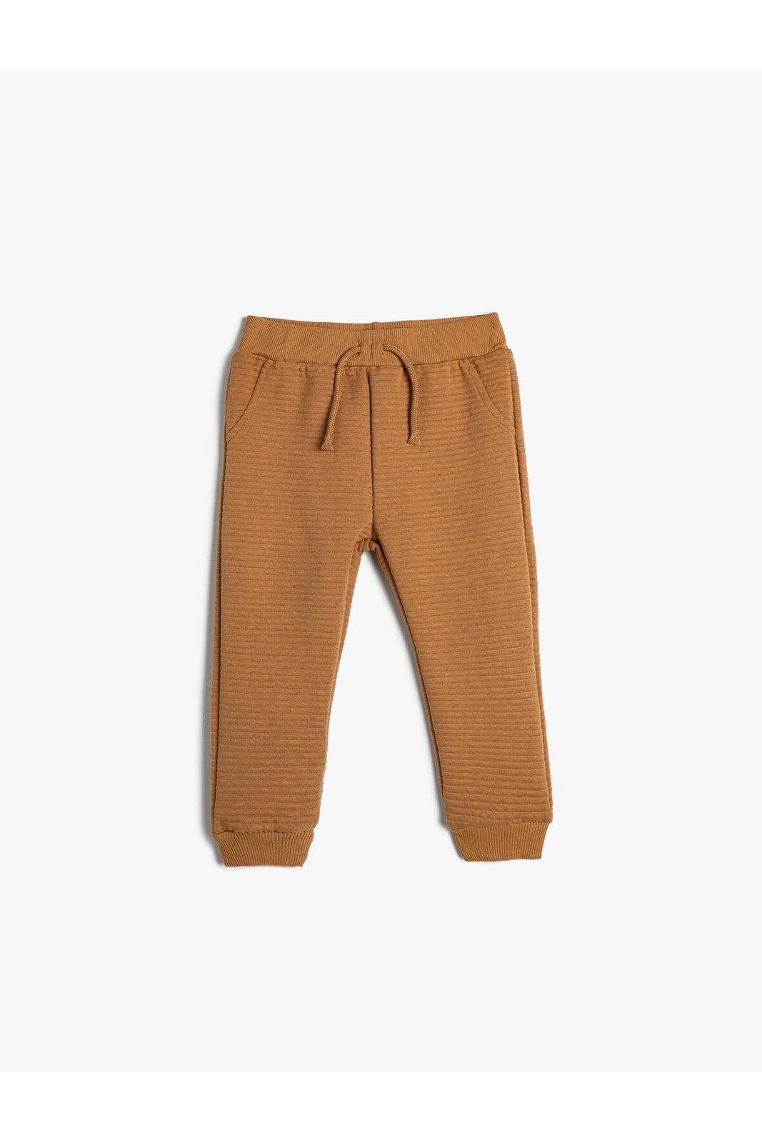 Koton Basic Sweatpants Textured Cotton Tie Waist