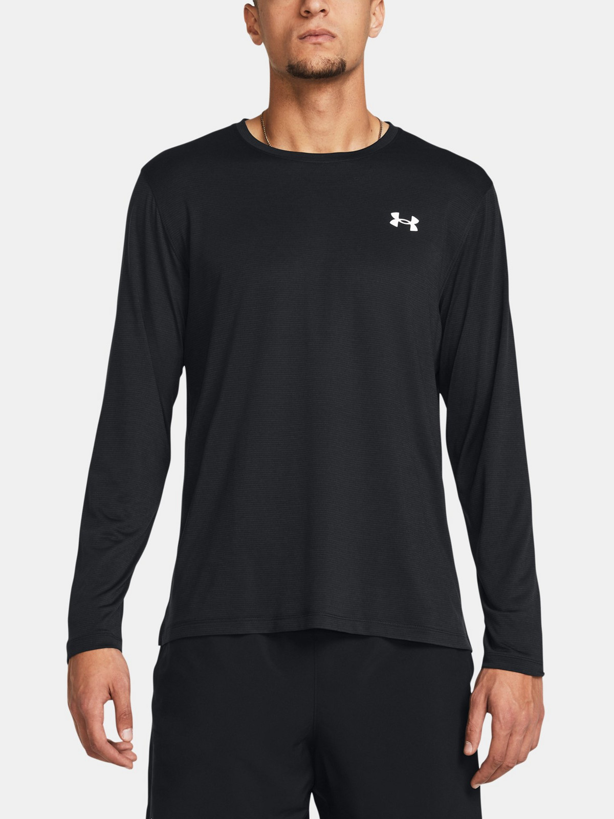 Under Armour Tričko UA LAUNCH LONGSLEEVE-BLK - Pánské