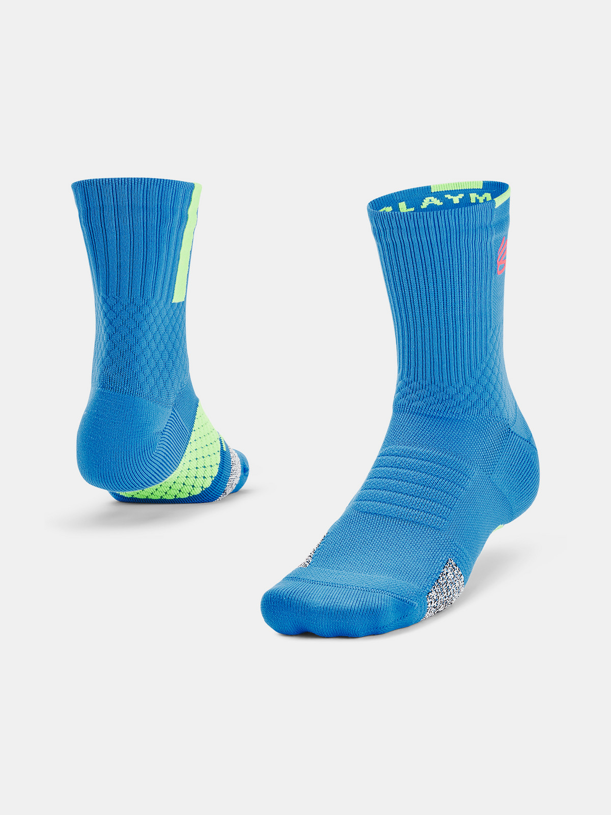 Under Armour Ponožky Curry UA AD Playmaker 1p Mid-BLU - unisex
