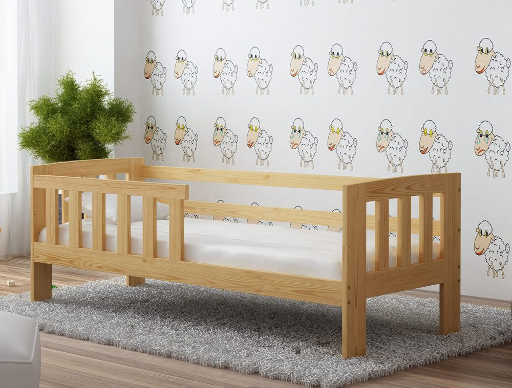 Magnat Magnat Dřevěná dětská postel Ala 160x70 se zábranou + rošt ZDARMA