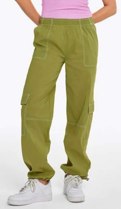 Zelené cargo kalhoty Envii
