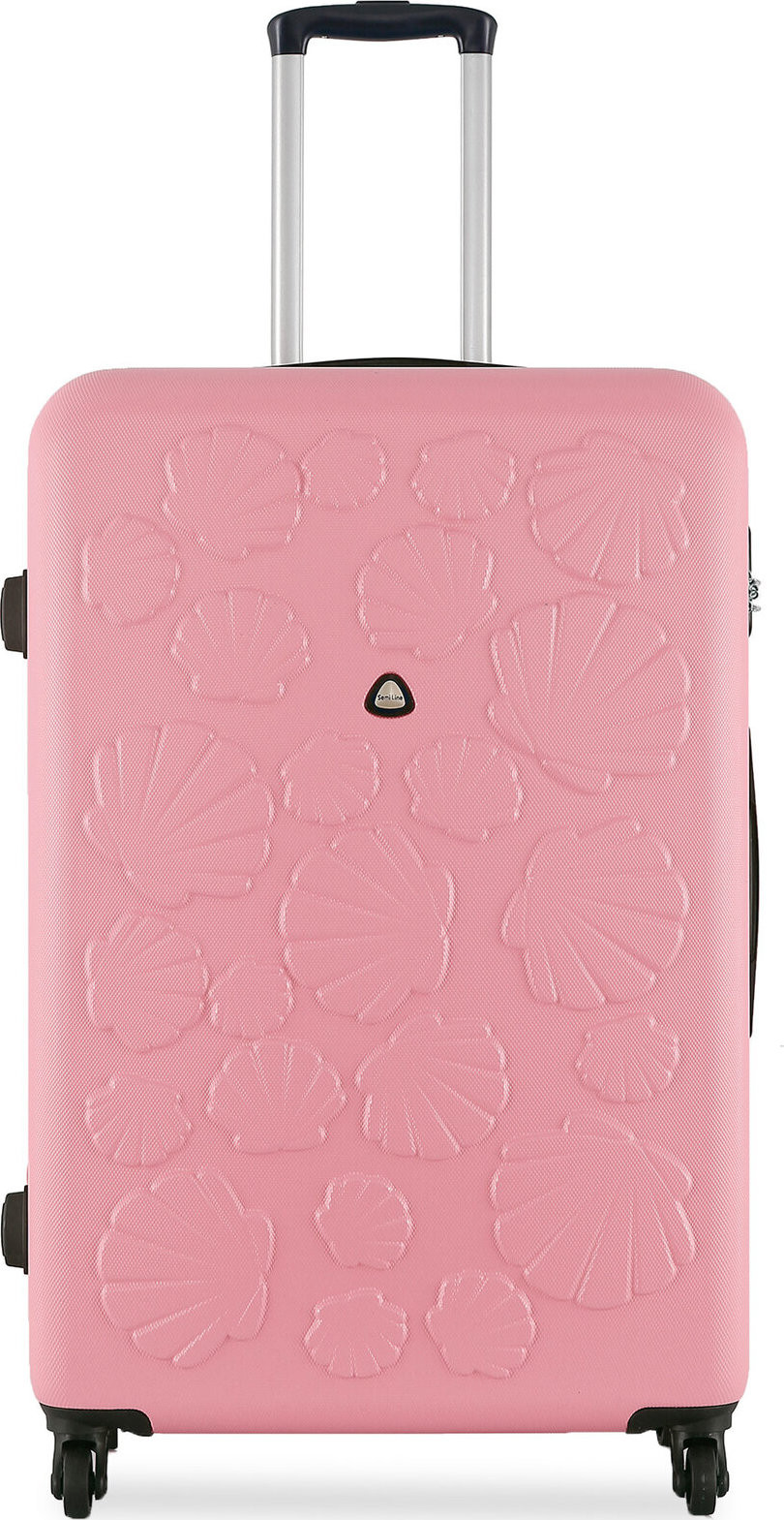 Velký kufr Semi Line T5697-3 Blady Róż