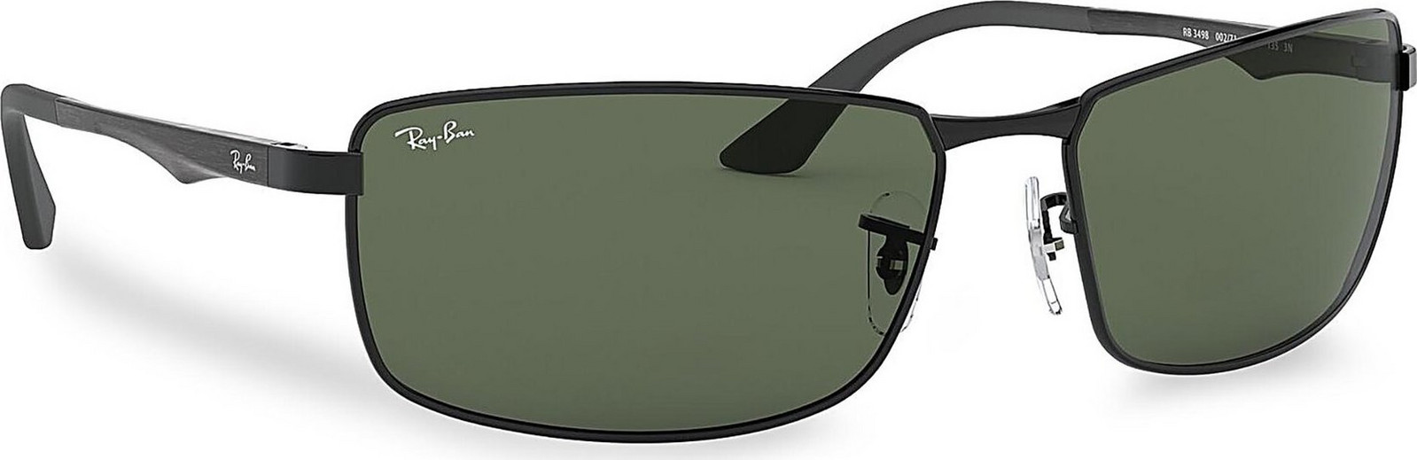 Sluneční brýle Ray-Ban 0RB3498 002/71 Black/Dark Green