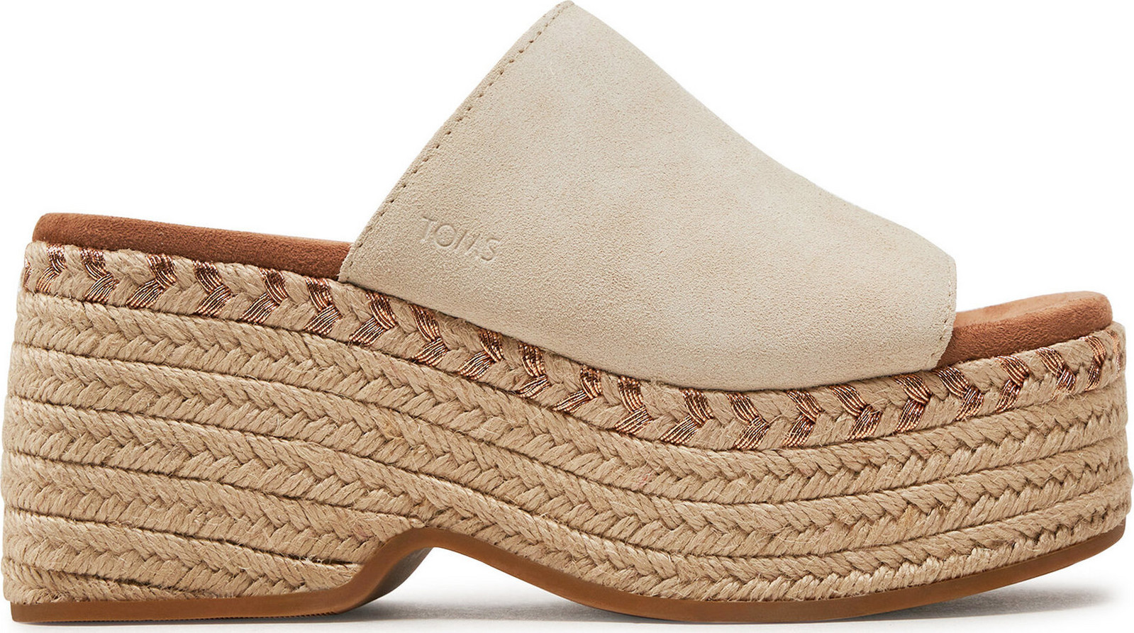 Espadrilky Toms Laila Mule 10020747 Écru