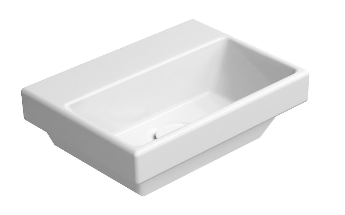 GSI NORM keramické umývátko, 35x26cm, bez otvoru, bílá ExtraGlaze