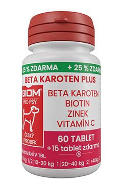 Giom S Pes Beta-karoten Plus 60 Tbl 25% Zdarma